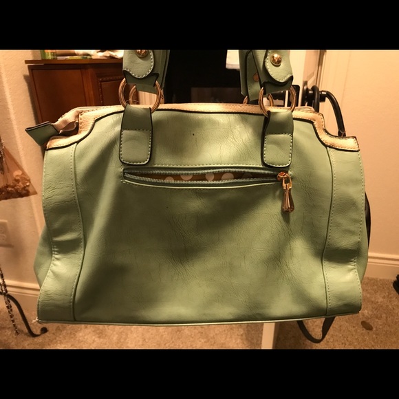 Mint and cream handbag. New. - Picture 4 of 4